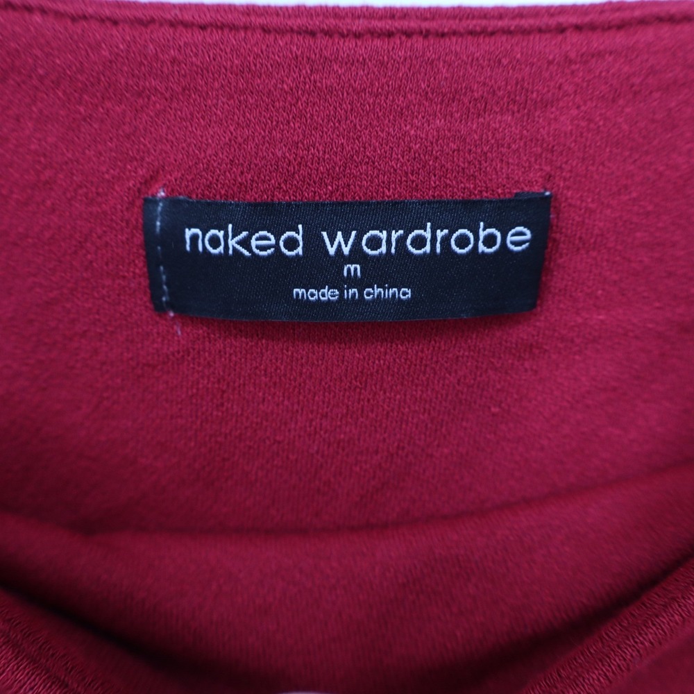 Naked Wardrobe Womens Red High Waisted Bodycon Maxi Skirt Medium - Picture 3 of 8